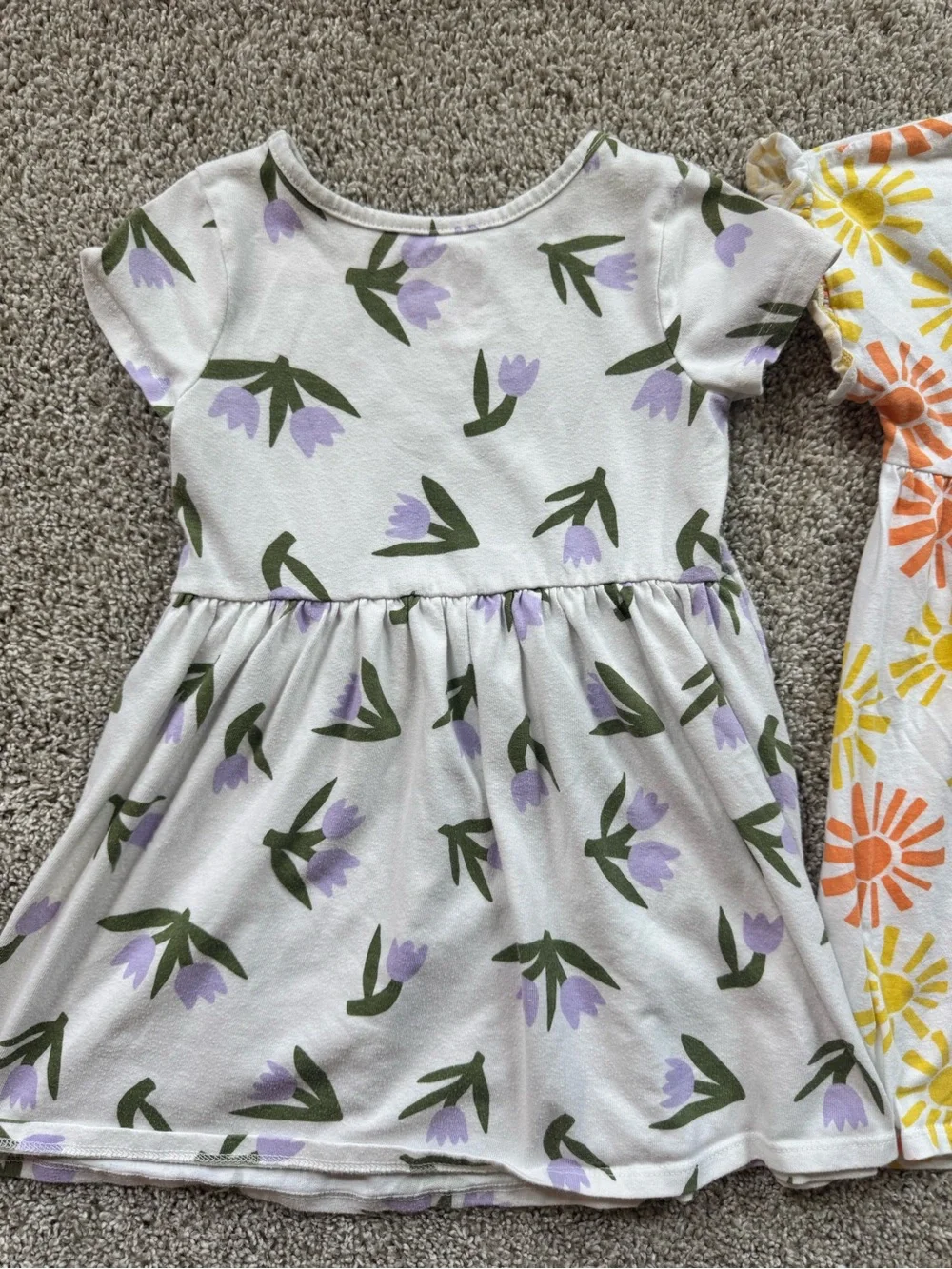Girls 4T Summer Dress Bundle Old Navy Sunshine & Cat & Jack Tulip Floral Cotton